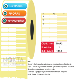 10x72 PP OPAK kuyumcu etiketi