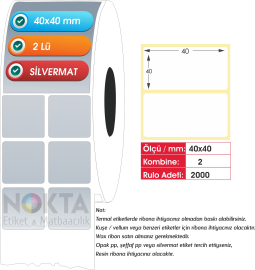 40x40 SİLVERMAT 2li