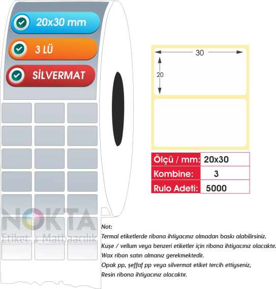 20x30 SİLVERMAT 3lü