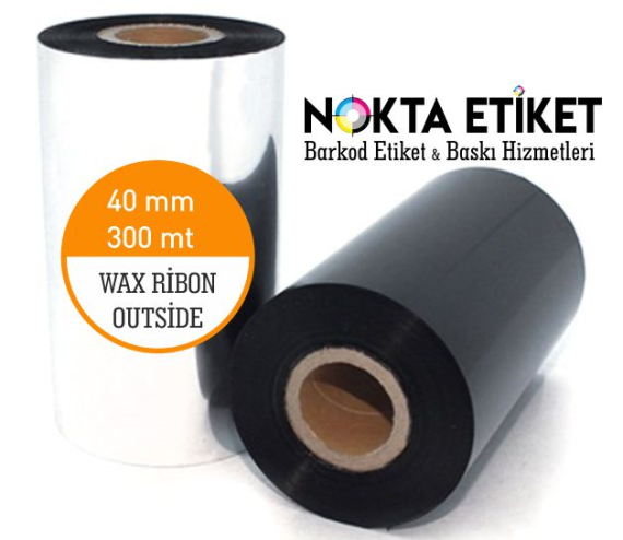 40 mm X 300 mt Wax Ribon